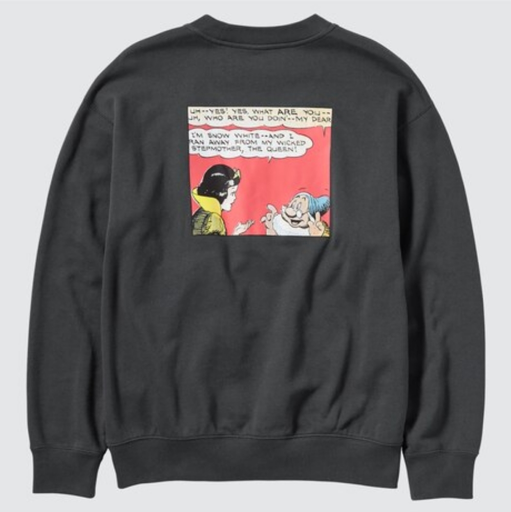 Uniqlo Snow White Diney Crew Neck Sweatshirt Size Large